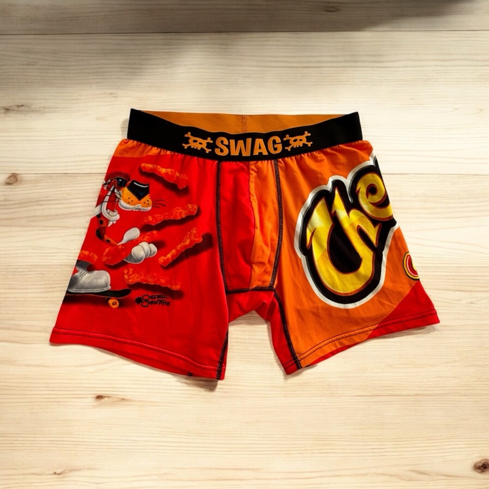 🆕SWAG Men’s Snack Aisle Boxers Cheetos Crunchy Size L NWOT